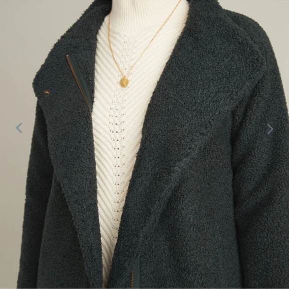 Marine Layer Stephanie Cocoon Coat Dark Green Gables XL New With Tag - Picture 3 of 6